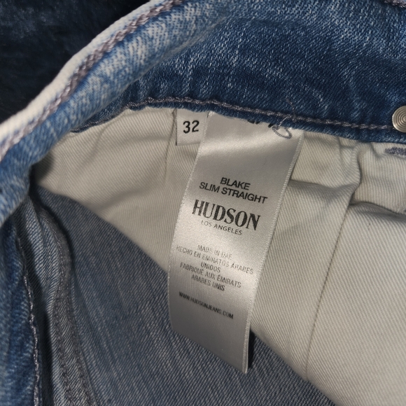 Hudson mens Blake slim straight leg jeans size 32 - Picture 5 of 6